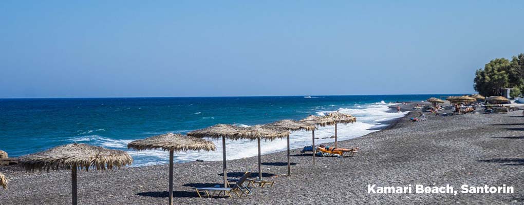 kamari beach santorin